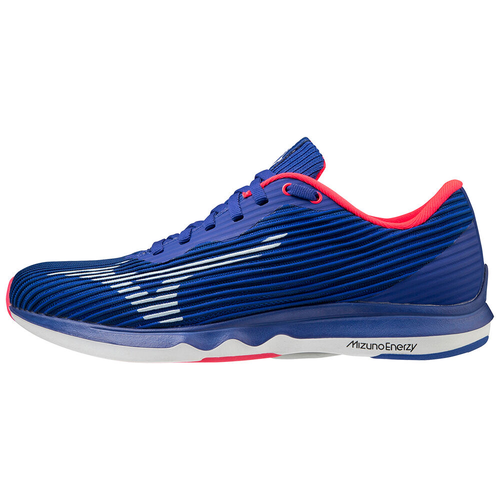 Damske Bezecke Topanky Mizuno Wave Shadow 4 Modre/Biele/Ruzove Vypredaj JTNR24398